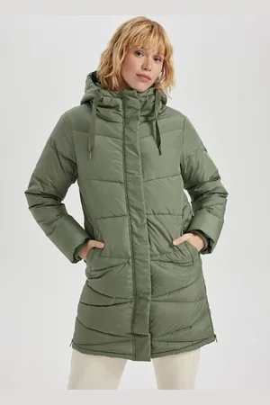 DeFacto Fit Water Repellent Regular Fit Hooded Silk Fabric Parka
