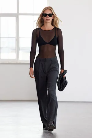 Trendyol Limited Edition Black Wide Leg Woven Trousers