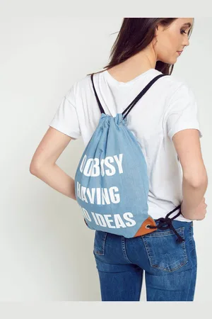 Yups Too Busy denim bag Blue