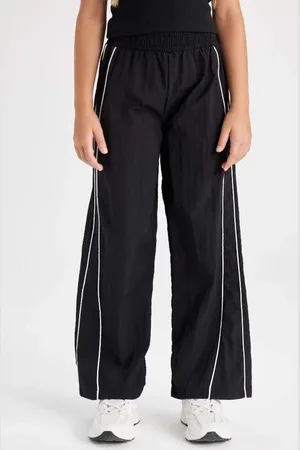 DeFacto Jogger Pants Cotton Skinny Leg Elastic Waist Lace-Up Pocket