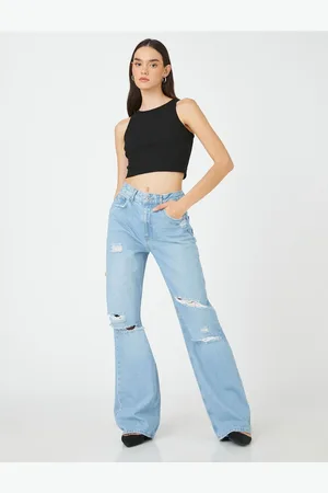 Koton Jeans Relaxed Fit Vysoký pas Široké Nohavice - Bianca Jean