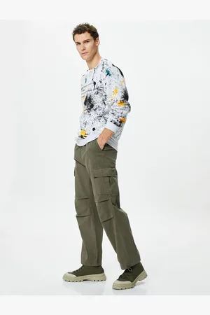 Koton Parachute Trousers Loose Cut with Stopper Cargo Pocket Detail