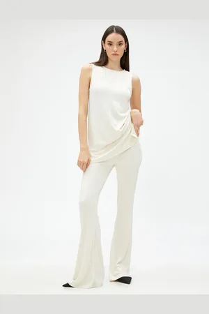 Koton Kalhoty s vysokým pasem Flare Leggings