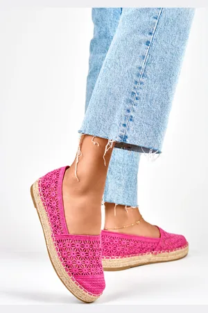 Primohurt Dámské šněrovací růžové espadrilky