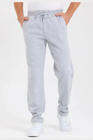 Dewberry 62819 Straight Leg Back Pocket Detailed Sweatpants-GREY
