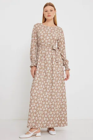 Bigdart 1525 Knitted Hijab Dress - Stone