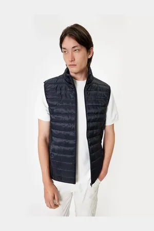 Koton Puffer Vest Slim Fit Stand Collar Pocket Detail