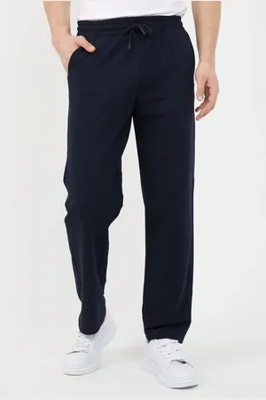 Dewberry 82904 Straight Leg Relaxed Cut Mens Sweatpant-NAVY