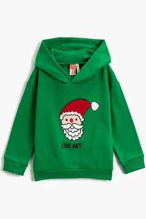 Koton Baby Boy Green Patterned Sweatshirt