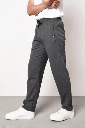 Dewberry 15740 Zipper Pocket Embroidery Detailed Sweatpants-ANTHRACITE