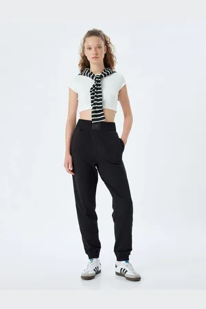 Koton High Waist Pocketed Relaxed Cut Jogger Sweatpants