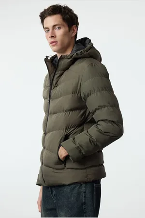 Trendyol Khaki Regular Fit Winter Puffer Jacket