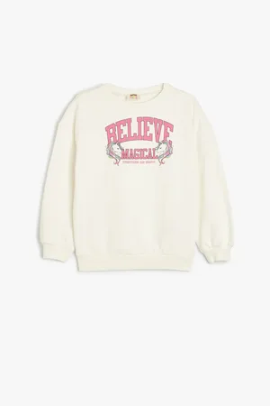 Koton Sweatshirt Unicorn Printed Crew Neck Long Sleeve