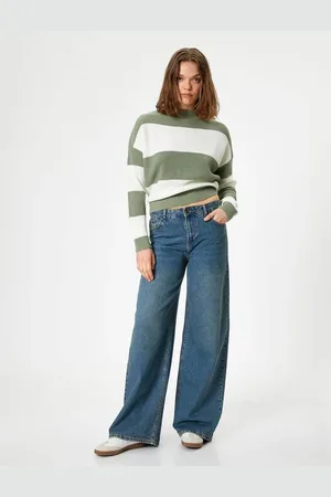 Koton Knitwear Stand Collar Long Sleeve Sweater
