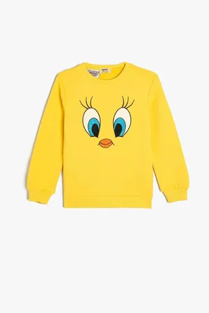 Koton Tweety Sweatshirt Licensed Crew Neck Cotton
