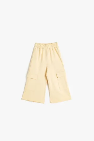 Koton Wide Leg Sweatpants with Elastic Waist and Cargo Pocket