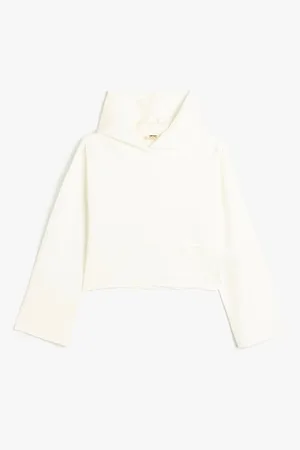 Koton Basic Hooded Sweatshirt Long Sleeve Cotton Raised