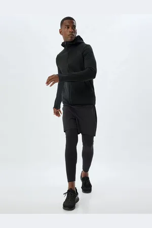 Koton Sports Sweatshirt Hooded Slim Fit, Soft Touch, Zippered, Pocket Detail, Long Sleeve, With Raised Interior
