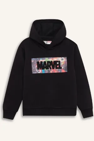 DeFacto Oversized Marvel Avengers Hooded Thick Sweatshirt