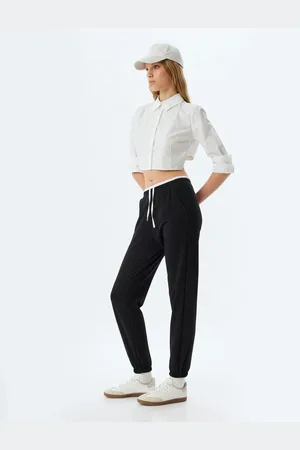 Koton Jogger Sweatpants Double Waist Detailed Lace-Up Raised Pocket Comfortable Cut