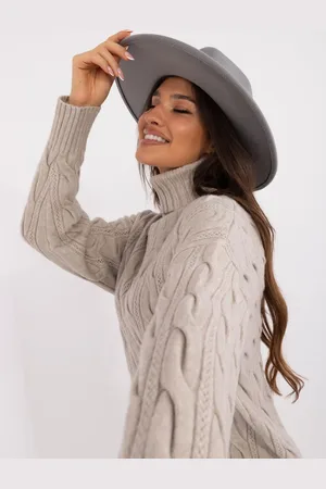Wool Fashion Italia Světle šedý dámský rolák