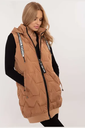 Factory Price Světle prošívaná vesta na zip