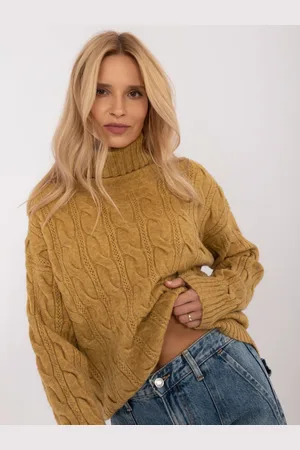 Wool Fashion Italia Olivově zelený dámský rolák