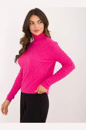 Wool Fashion Italia Fuchsiový rolák s viskózou