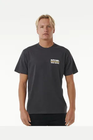Rip Curl Tričko SURFER DUDE TEE Washed Black