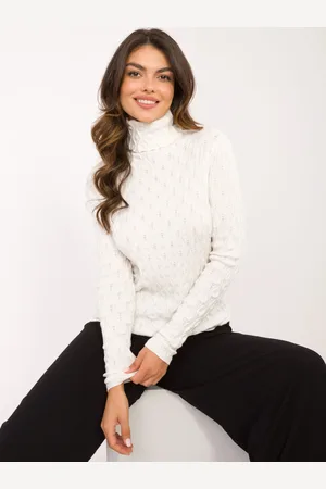 Wool Fashion Italia Ecru dámský rolák