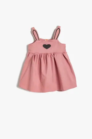 Koton Salopette Dress with Appliques Detailed and Embroidered.