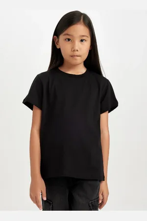 DeFacto Girls Regular Fit Crew Neck Short Sleeve T-Shirt