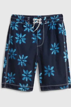 GAP Dětské plavky recycled print board shorts - Kluci