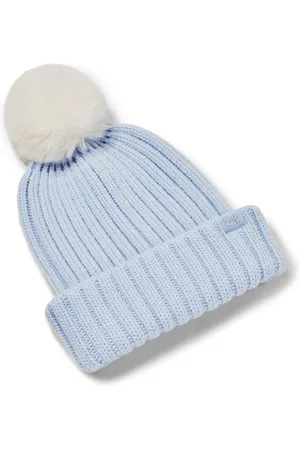 Under Armour W Halftime Pom Beanie-BLU