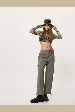 Koton Parachute Trousers with Cargo Pocket Low Waist Comfortable Fit