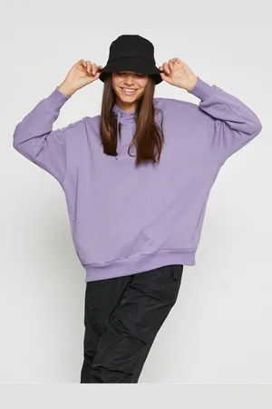 Koton Basic Oversize Sweatshirt Hooded Fleece Inner
