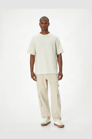 Koton Cargo Pocket Trousers Buttoned Wide Leg