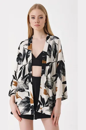 Bigdart 5862 Knitted Kimono - D. Black