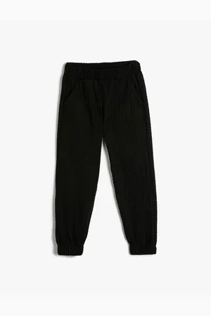 Koton Basic Jogger Sweatpants Textured Elastic Waist Pocket