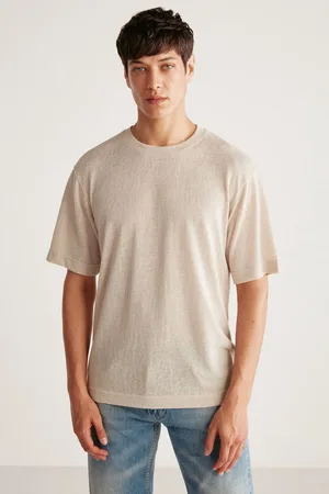 Grimelange Lucas Comfort Ecru T-shirt