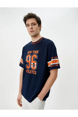 Koton T-Shirt Sports Printed Color Block Crew Neck