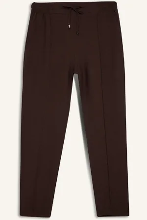 DeFacto Jogger Pants Elastic Waist Tie Basic Straight Leg