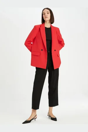 DeFacto Black Carrot Fit Basic Straight Pocket High Waist Crop Pants