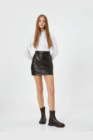 Koton Crop Shirt Long Sleeve Gathered Back Gipe Detailed Cotton