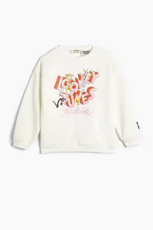 Koton Sweatshirt Looney Tunes Printed Licensed Long Sleeve Crew Neck Ribbed