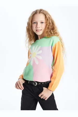 LC Waikiki Lw - Crew Neck Patterned Long Sleeve Girl