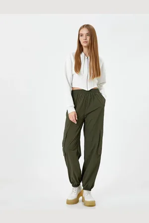 Koton Jogger Cargo Pants Pocket Elastic Waist