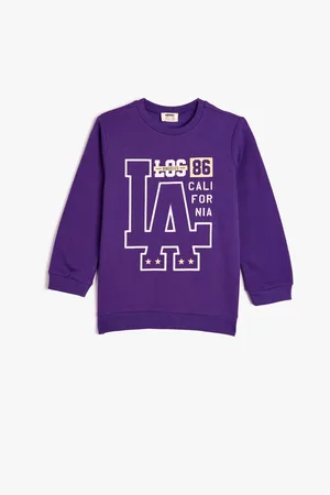 Koton Sweatshirt Long Sleeve Crew Neck City Themed Rose Gold