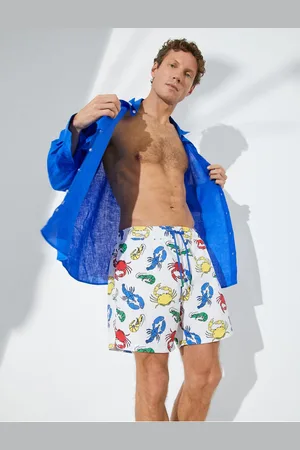 Koton Animal Printed Marine Shorts with a lace-up waist with pocket.