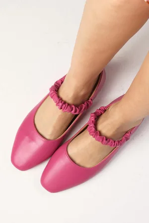 Mio Gusto Hailey Genuine Leather Fuchsia Women